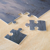 ヴィンテージ魅力的冬の日の風景アート ジグソーパズル (側面)