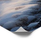 ヴィンテージ魅力的冬の日の風景アート ポスター (角)