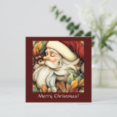 ヴィンテージ魅力的Santaカスタマイズ シーズンカード (スタンド正面)