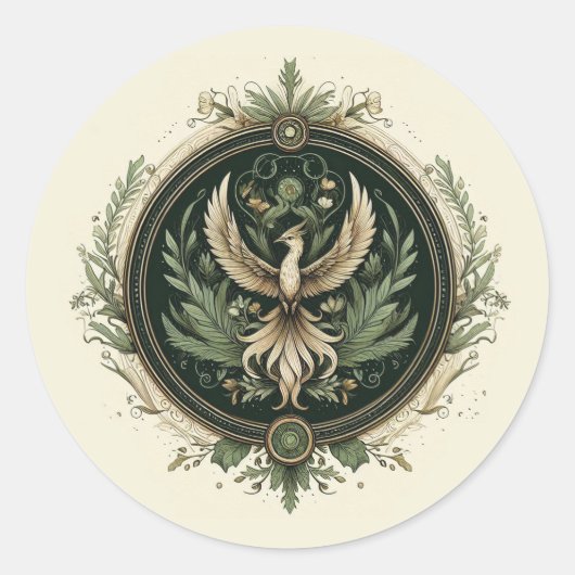 ヴィンテージ魅惑の森 ラウンドシール (正面)