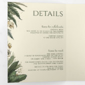 ヴィンテージ魅惑の森 三つ折り招待状 (内部最初)