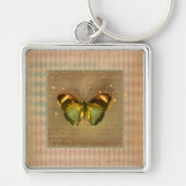 ヴィンテージ魅惑の蝶 キーホルダー (正面)