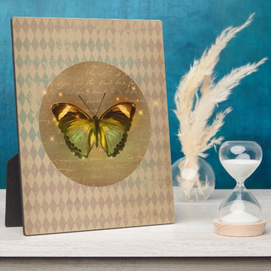 ヴィンテージ魅惑の蝶 フォトプラーク (側面)
