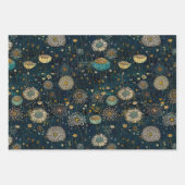 ヴィンテージ魅惑ナイトガーデンフローラ ラッピングペーパーシート (正面)