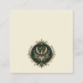 ヴィンテージ魅惑フォレストQRコード エンクロージャーカード (裏面)