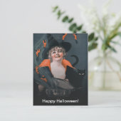 ヴィンテージ魔女がロブスター ポストカード (スタンド正面)