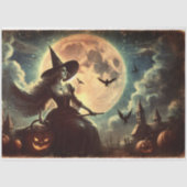ヴィンテージ魔女とムーンハロウィーンデクページ 薄葉紙 (正面)