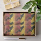 ヴィンテージ魔女と黒猫ティッシュペーパー 薄葉紙 (ギフト)