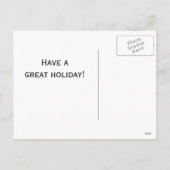 ヴィンテージ魔女と黒猫ハロウィンカード シーズンポストカード (裏面)