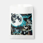 ヴィンテージ魔女のコールドロンハローウィンパーティ フェイバーバッグ (正面)