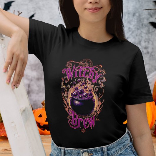 ヴィンテージ魔女の不気味衣装ハロウィーンルックウーメン Tシャツ