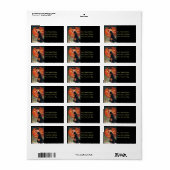 ヴィンテージ魔女カボチャとのハロウィーンの挨拶 ラベル (フルシート)