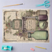 ヴィンテージ魔女デザインシリーズ2 薄葉紙 (クラフト)