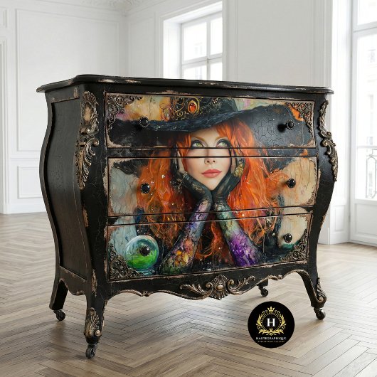 ヴィンテージ魔女ハロウィーンデクページ 薄葉紙