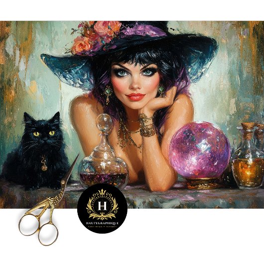 ヴィンテージ魔女ハロウィーンデクページ 薄葉紙