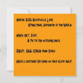 ヴィンテージ魔女ビールロブスター 招待状 (裏面)