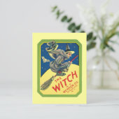 ヴィンテージ魔女ラベルアート ポストカード (スタンド正面)