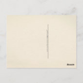 ヴィンテージ魔女黒猫フクロウハロウィンハガキ ポストカード (裏面)