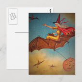 ヴィンテージ魔女 ポストカード (正面/裏面)