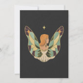 ヴィンテージ魔法おとぎ話の赤ちゃんシャワー 招待状 (裏面)