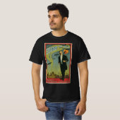 ヴィンテージ魔法のポスター、ブラシ魔法素晴らし師 Tシャツ (正面フル)