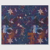 ヴィンテージ魔法の呪文キャスティング ラッピングペーパー (フラット)