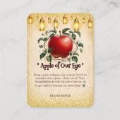 ヴィンテージ魔法アップルの目の赤ちゃんシャワー エンクロージャーカード (正面)
