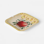 ヴィンテージ魔法アップルの目の赤ちゃんシャワー ペーパープレート (傾斜あり)