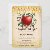 ヴィンテージ魔法アップルの目の赤ちゃんシャワー 招待状 (正面)