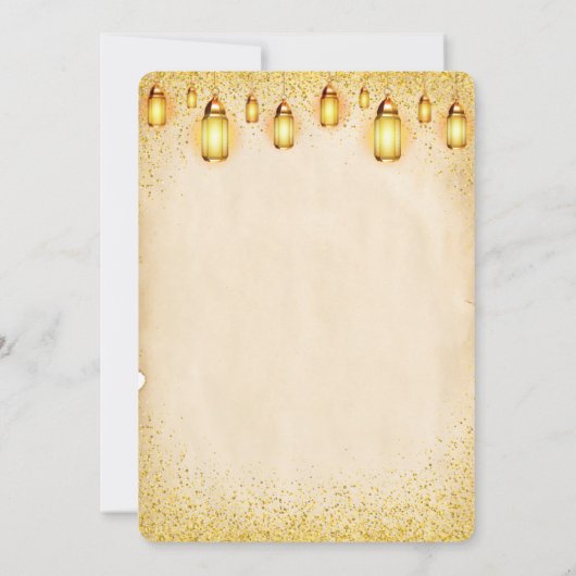 ヴィンテージ魔法アップルの目の赤ちゃんシャワー 招待状 (裏面)