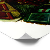 ヴィンテージ魔法ウィザードメルリンフェイトリトラベルアート ポスター (角)