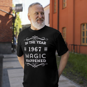 ヴィンテージ魔法カスタム誕生日年 Tシャツ