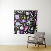 ヴィンテージ魔法スイッチのシームレスなパターン。魔法b タペストリー (インサイチュ)