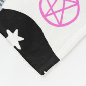 ヴィンテージ魔法スイッチのシームレスパターン。ウィッチクラフトb フリースブランケット (角)