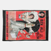 ヴィンテージ魔法ポスターザ素晴らしオリジナルベンアリ キッチンタオル (横)