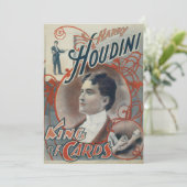 ヴィンテージ魔法ポスターマジシャンハリーウディニ 招待状 (スタンド正面)