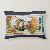 ヴィンテージ魔法ポスター、アレクサンダー、知り合い アクセントクッション (正面)