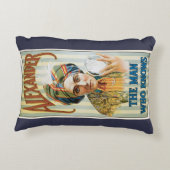 ヴィンテージ魔法ポスター、アレクサンダー、知り合い アクセントクッション (裏面)