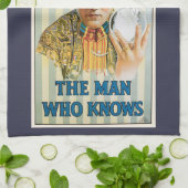 ヴィンテージ魔法ポスター、アレクサンダー、知り合い キッチンタオル (折り畳み)