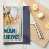 ヴィンテージ魔法ポスター、アレクサンダー、知り合い キッチンタオル (四つ折り)