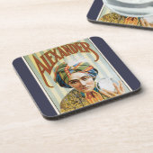 ヴィンテージ魔法ポスター、アレクサンダー、知り合い コースター (左側)