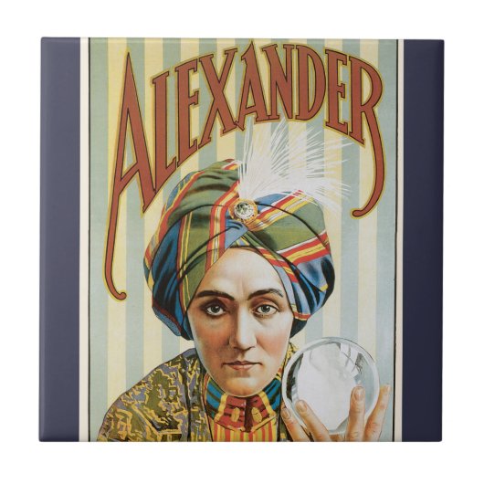 ヴィンテージ魔法ポスター、アレクサンダー、知り合い タイル (正面)