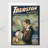 ヴィンテージ魔法ポスター、ザ・マジシャン素晴らしサーストン (正面/裏面)