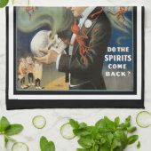 ヴィンテージ魔法ポスター、ザ・マジシャン素晴らしサーストン キッチンタオル (折り畳み)