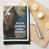 ヴィンテージ魔法ポスター、ザ・マジシャン素晴らしサーストン キッチンタオル (四つ折り)