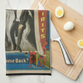 ヴィンテージ魔法ポスター、ザ・マジシャン素晴らしサーストン キッチンタオル (四つ折り)