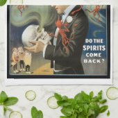 ヴィンテージ魔法ポスター、ザ・マジシャン素晴らしサーストン キッチンタオル (折り畳み)