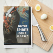 ヴィンテージ魔法ポスター、ザ・マジシャン素晴らしサーストン キッチンタオル (四つ折り)