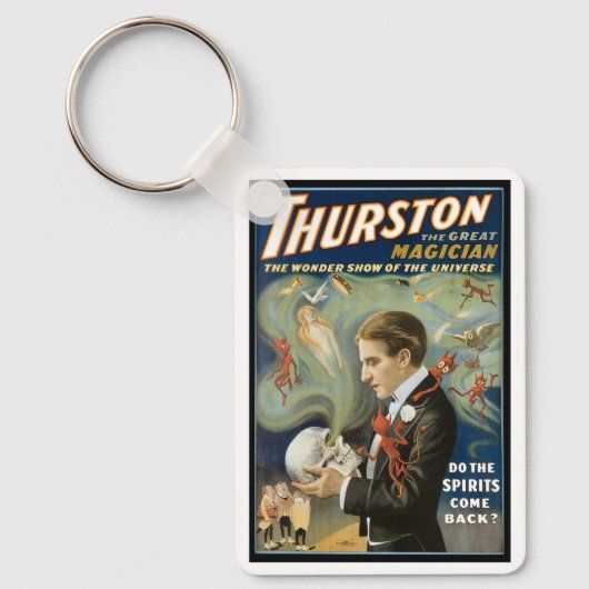 ヴィンテージ魔法ポスター、ザ・マジシャン素晴らしサーストン キーホルダー (正面)
