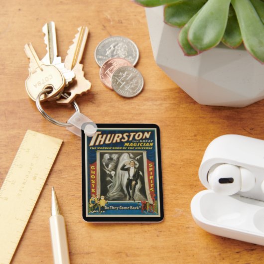 ヴィンテージ魔法ポスター、ザ・マジシャン素晴らしサーストン キーホルダー (デスク)